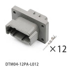 DTM04-12PA-L012 Welded flange gray plug New energy vehicle wiring harness connector terminal DTM06-12SA