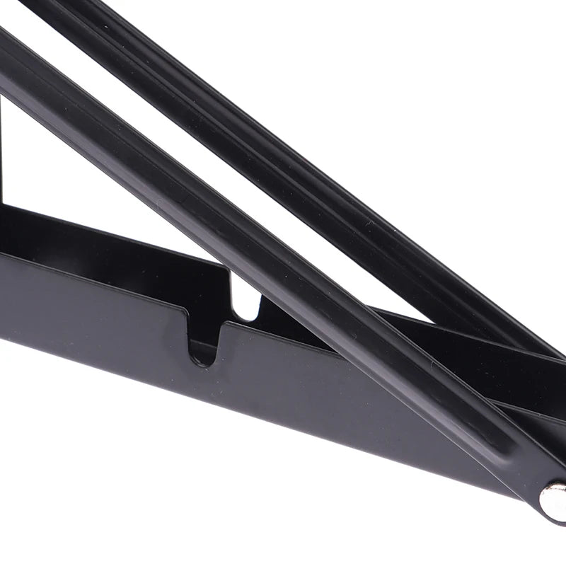 1Pcs Campervan Folding Bracket Table Shelf Motorhome Caravan Black Finish Stainless Steel Mini Folding Table Car Accessories