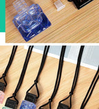 Car Air Freshener Empty Bottle Essential Oil Perfume Bottle with Black Caps Car Air Freshener Hanging Glass Bottles Amagi