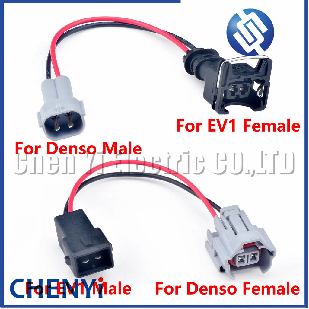 1 Pcs Fuel injector Adapters Harness Connector For Denso to EV1 Jetronic Male Female convert Wired Adapters Harness Wiring