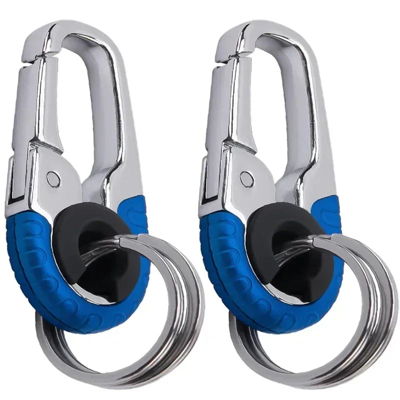 Carabiner Durable Snap Hook Key Ring Car Fashion Metal Keychain for Men with Waist Hanging Buckle for Business Gift Accessory