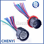 16 Pin/Way Male Female Headlight Connector Plug Wire Cable Pigtail For Land Rover Discovery 3 4 Jaguar Range Rover Freelander 2