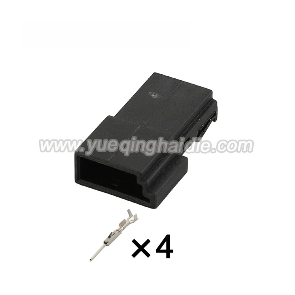 4-Pin Connectors Unsealed 0.6mm Male Female Connectors Auto AC Assembly Cable Plug for BMW 0-1452576-1 968813-1