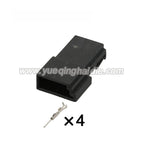 4-Pin Connectors Unsealed 0.6mm Male Female Connectors Auto AC Assembly Cable Plug for BMW 0-1452576-1 968813-1