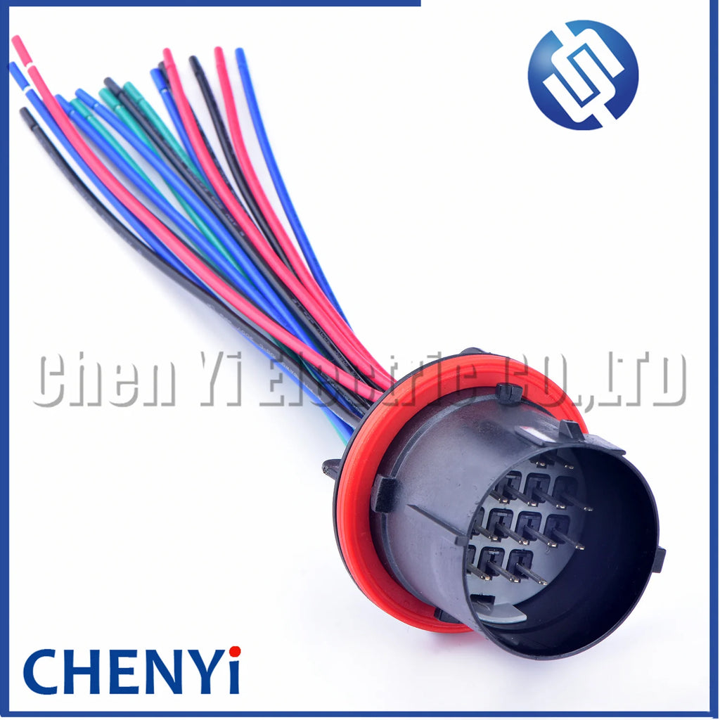 16 Pin/Way Male Female Headlight Connector Plug Wire Cable Pigtail For Land Rover Discovery 3 4 Jaguar Range Rover Freelander 2