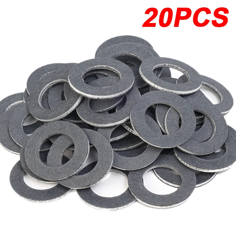 Screw Gasket Oil Drain Sump Plug Washers Hole for Toyota OE90430-12031 12mm Aluminum Accessories Seal Gasket Engine Parts