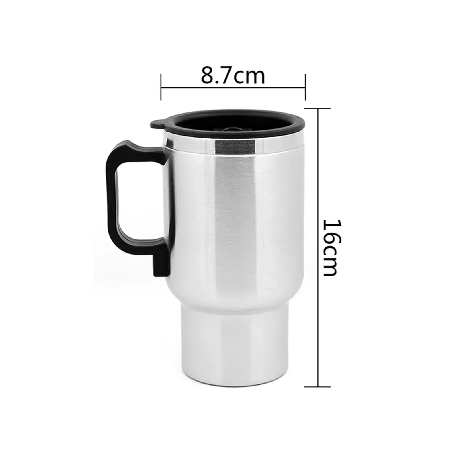 450ml 12V Vehicle Heating Cup Steel Electric Heating Car Kettle For Camping Travel Kettle Coffee Mug Cup Amagi