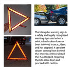 Car Tripod Folded Stop Sign Reflector Emergency Breakdown Warning Triangle Red Reflective Sticker Safety Hazard Tripod Amagi