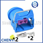 2 Pin Auto Fuel injector connector Car horn Speaker plug 144473-5 144473-6 144473-7 144473-8 For PEUGEOT CITROEN Geely Chang'an