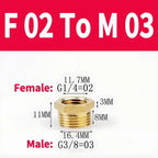 Brass BSP Reducing Hexagon Bushing Adapter Fitting,Male to Female Connector for Fuel,Water,Gas,Oil,1/8" 1/4" 3/8" 1/2" 3/4" 1"