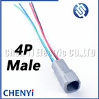 4 DTM06-4S DTM04-4P Automotive waterproof connector Sealed Wire Harness Plug with 15cm wires For Deutsch DTM series