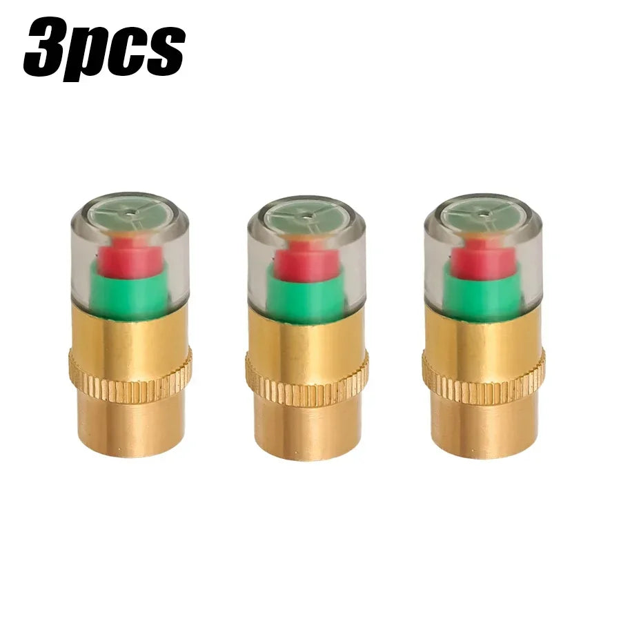 Car Tyre Pressure Indicator Valve Gauge Indicator Alarm Monitoring Bonnet Sensor Automotive External Valve Detection Monitor