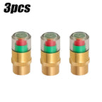Car Tyre Pressure Indicator Valve Gauge Indicator Alarm Monitoring Bonnet Sensor Automotive External Valve Detection Monitor