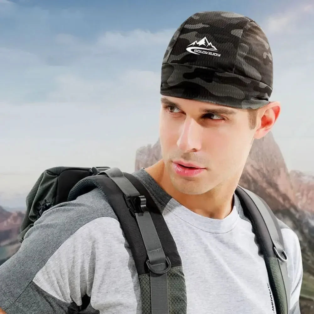 Quick-Dry & Anti-UV Unisex Cycling Cap: Cooling, Sweat-Wicking Helmet Liner for All Outdoor Sports, Easy-Care Fabric Motorcycle