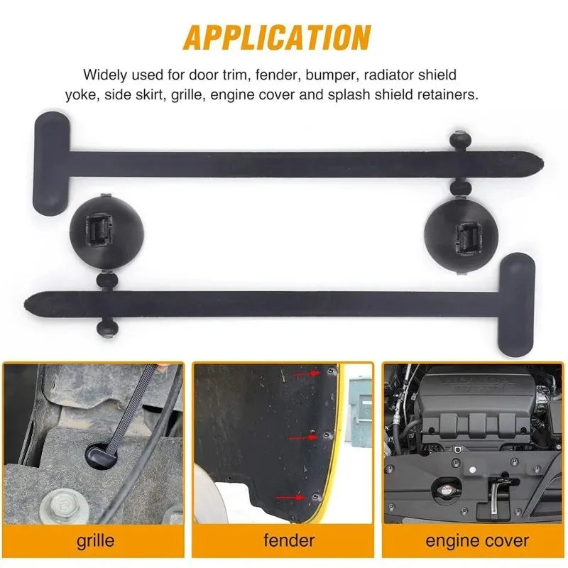 Car Nylon Cable Tie Buckle Fastener Universal Self-Locking Zip Ties Holder Screw Replacement Buckles Fix Wires Tools Accessories