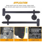 Car Nylon Cable Tie Buckle Fastener Universal Self-Locking Zip Ties Holder Screw Replacement Buckles Fix Wires Tools Accessories