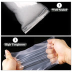 100pcs Card Sleeves Flat Mouth/Self Sealing Transparent Waterproof Collect for Star Chasing/Game Card Protection Amagi