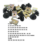 60pc U-Shape Metal Nut/Screw Washers for BMW E46 E92 E90 F10 Car Fender Bumper Cross Head Screws Engine Guard Clip Chassis Sheet