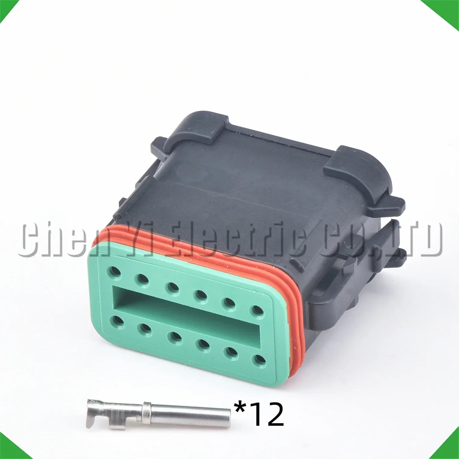 12 Pin Black DT Automotive Connectors Wire harness Plug For Deutsch DT06-12S DT04-12P D...