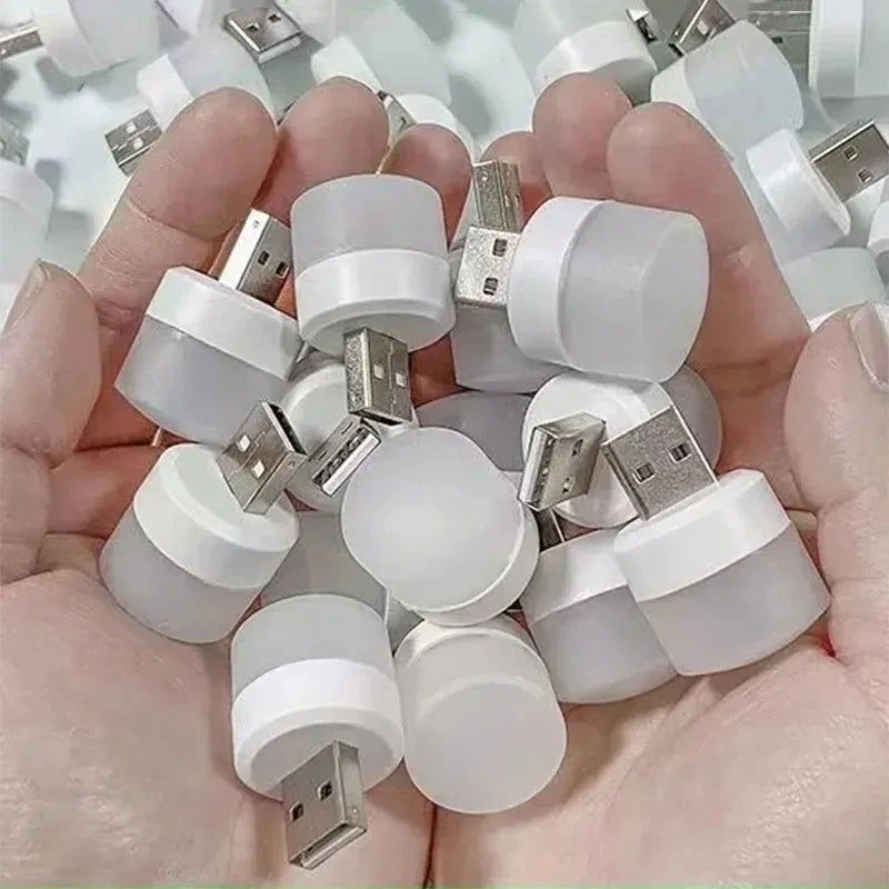 USB Night Light Portable LED Plug Lamp 1- 20pcs Warm White Eye Protection Reading LIght Lamp 5V 1W USB Plug Night Lights