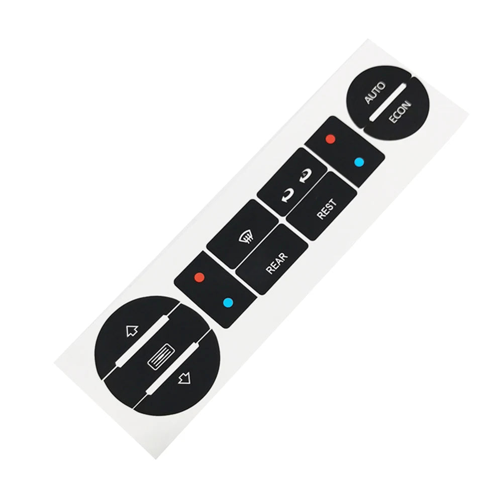 Car Air Condition Control Switch Button Repair Stickers For T5 For T6 Clima Stickers Decals For Repair Worn Button Knob Switch