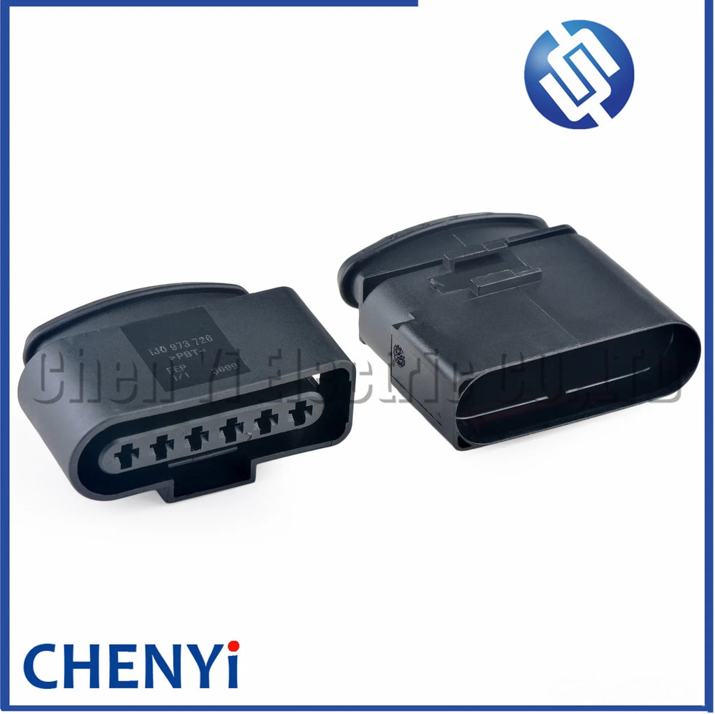 6 Pin 3.5mm female or male auto waterproof cable electrical pump connector ignition coil wire harness plug 1J0973726 1J0 973 726