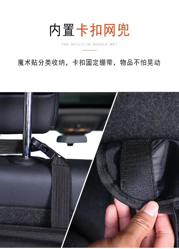Car Trunk Organizer Seat Back Hanging Storage Bag With 8 Large Storage Bags Extra Large Capacity Waterproof Trunk Organize Amagi