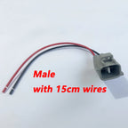 2 Pin female or male Automotive Fog Socket Lamp Plug Turn Signal Light Connector With Cable Wire Harness 90980-11019 For Toyota