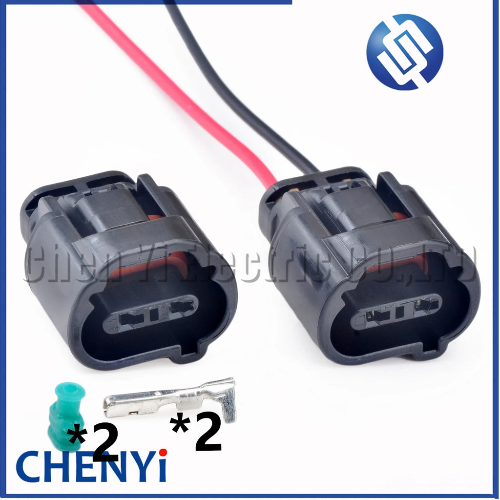 2 Pin Auto waterproof connector reversing radar probe sensor Wire harness plug 7283-8721-30 For Hyundai Kia Mitsubishi Suzuki