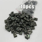 Mixed Car Motorcycles Metal 100/10pcs Screw Tapping Fastener U-Type with Screw Anti-rust Protection Clip Buckle Iron Sheet Amagi