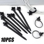 20/10Pcs Nylon Car Tie Wrap Cable Fixed Fasteners Clips Car Cable Fastening Strap Wire Band Tie Wrap Zip Tie Auto Fastener 9.5cm