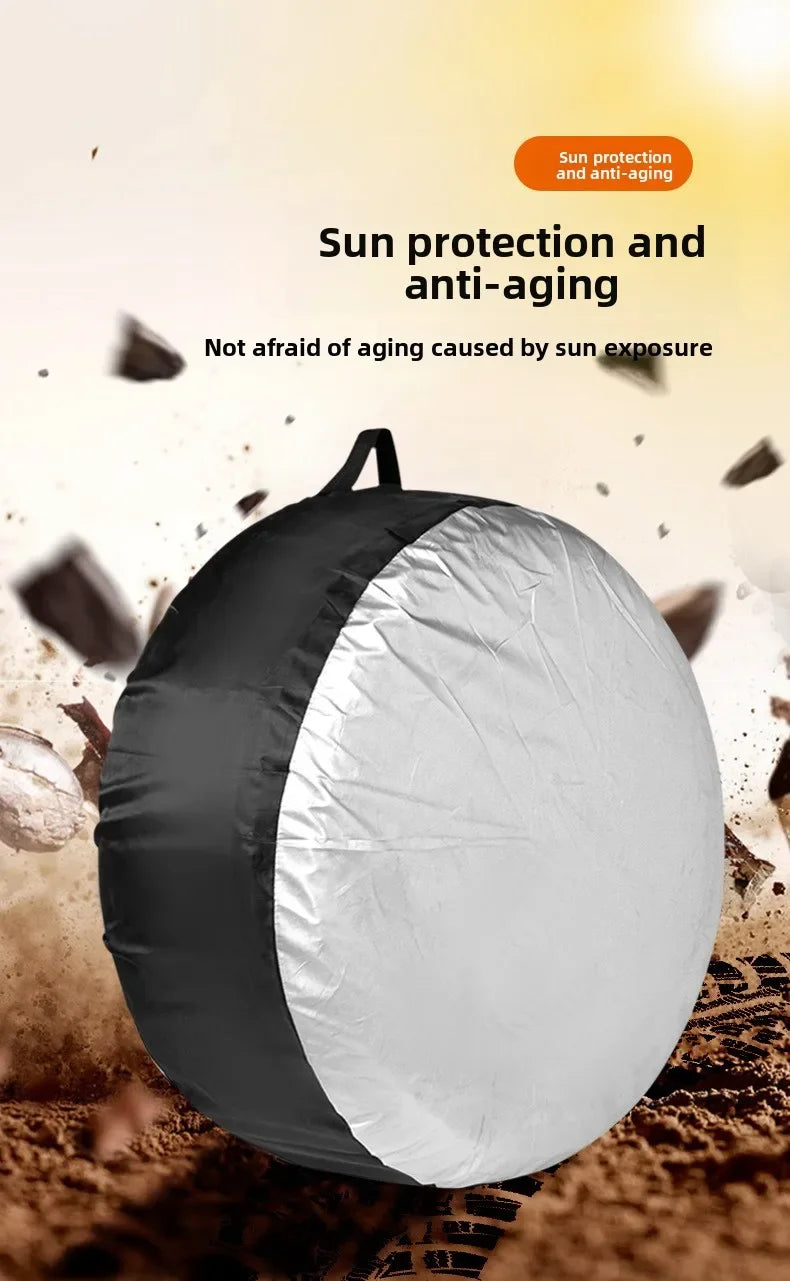 Spare Tire Cover Auto Vehicle Wheel Protector 13-19/19-23inch Case Polyester Car Tyre Storage Bags Cars Wheel Protection Amagi