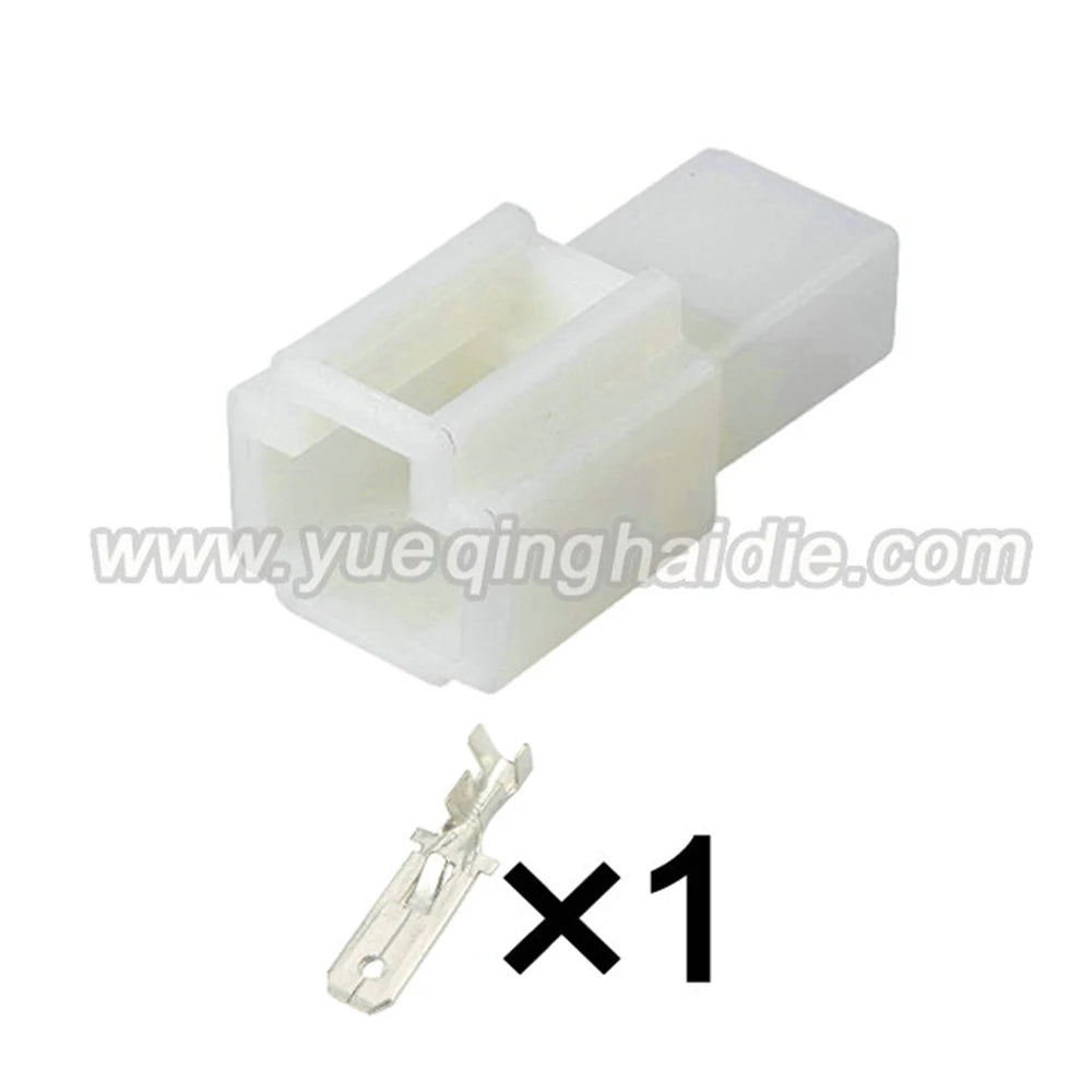 1Pin Connector Unsealed 6.3mm Male Female Connectors Automotive Ecu Terminals Wire Harness Cable Socket 7122-2810 7123-2115