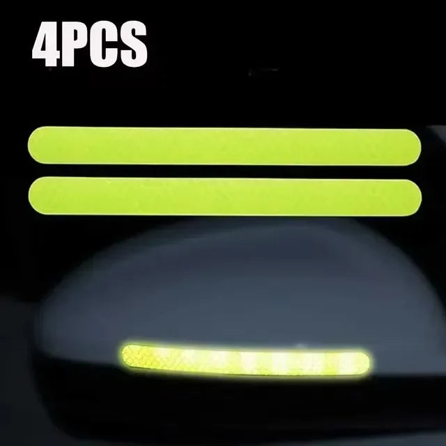 Car Rearview Mirror Reflector Stickers Universal Warning Anti-collision Reflective Strips Auto Exterior Accessories Reflex Tape