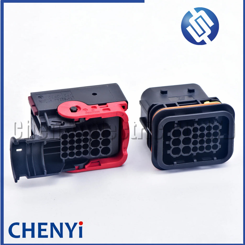 22 Pin ECU Connector Black Waterproof Plug 1-1823449-1 1-1823661-1 1-1823440-3 1-1823441-3 1355233-3 1823442-1 With Pins or lid