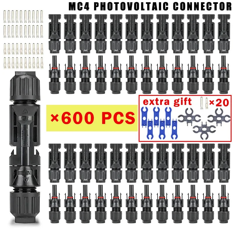 400/200/100/40/20/10 Pcs Photovoltaic Solar Connector 1000V30A Wholesale Panel Connectors Kit for PV/MC Cable 2.5/4/6mm²