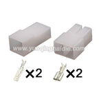 2 PIN Unsealed Automotive Plug 6.3mm Male Female Connectors Connector With Terminal Pins 180924 0-180923-0