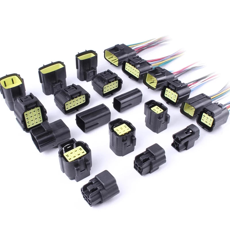 AMP connector, automotive waterproof plug terminal connector, 4/6/8/12-core male and female mating 1.8 series plug