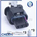 3 Pin Auto Waterproof Connector Reversing radar camshaft position sensor solenoid valve plug 4F0973703 4F0 973 703 1-1718644-1