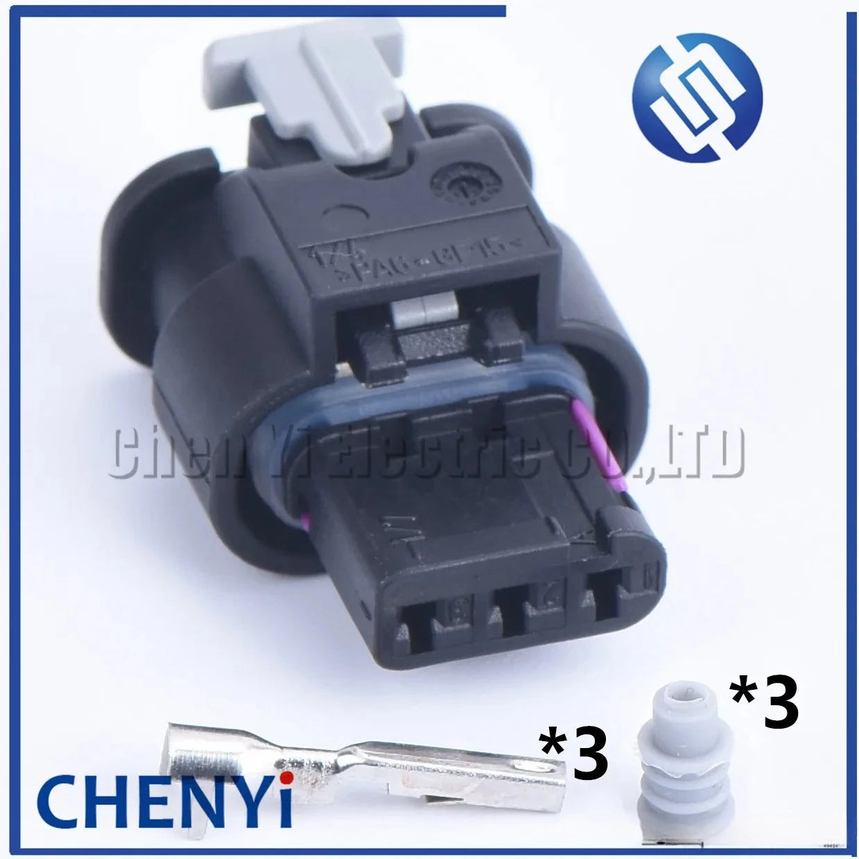 3 Pin Auto Waterproof Connector Reversing radar camshaft position sensor solenoid valve plug 4F0973703 4F0 973 703 1-1718644-1