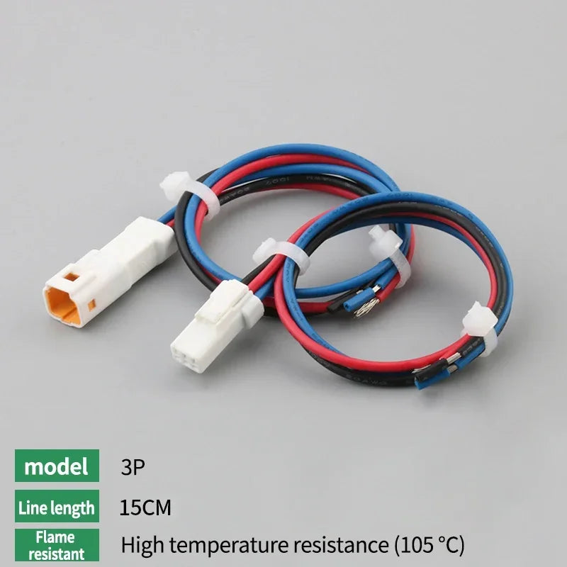 10Set JST Type Small Current Waterproof Connector JST02R/02T LED Male and Female Butt Terminal With 15 Wire Plug 02T-JWPF-VSLE-S