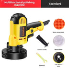 5 Inch Electric Car Polisher Kit 700W Auto Buffer 600 3700RPM Variable Polishing Machine Auxiliary Handle Sponge Wool Bonnet