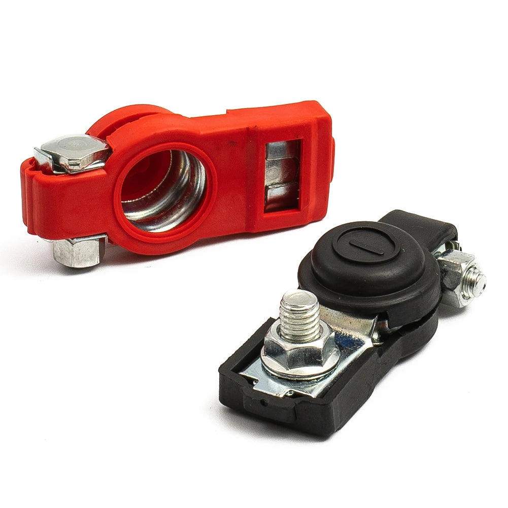 2X Auto Battery Terminal Cable Clamp Negative Positive Top-Post For Toyota Car Cable Connector Battery Main Cable Top Post Clamp
