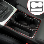For Audi A4 B8 A5 2009 2010 2011 2012 2013 2014 2015 Carbon Fiber Center Console Water Cup Holder Cover Trim Accessories Tools