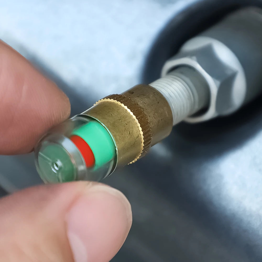 Car Tyre Pressure Indicator Valve Gauge Indicator Alarm Monitoring Bonnet Sensor Automotive External Valve Detection Monitor