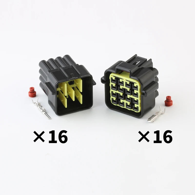 FW-C-16M-B/FW-C-16F-B automotive waterproof connector 16-hole connector rubber shell sheath with terminal