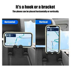Car Seat Headrest Hook 4 Pack Hanger Storage Organizer Universal for Handbag Purse Coat Fit Universal Vehicle Car Black Amagi