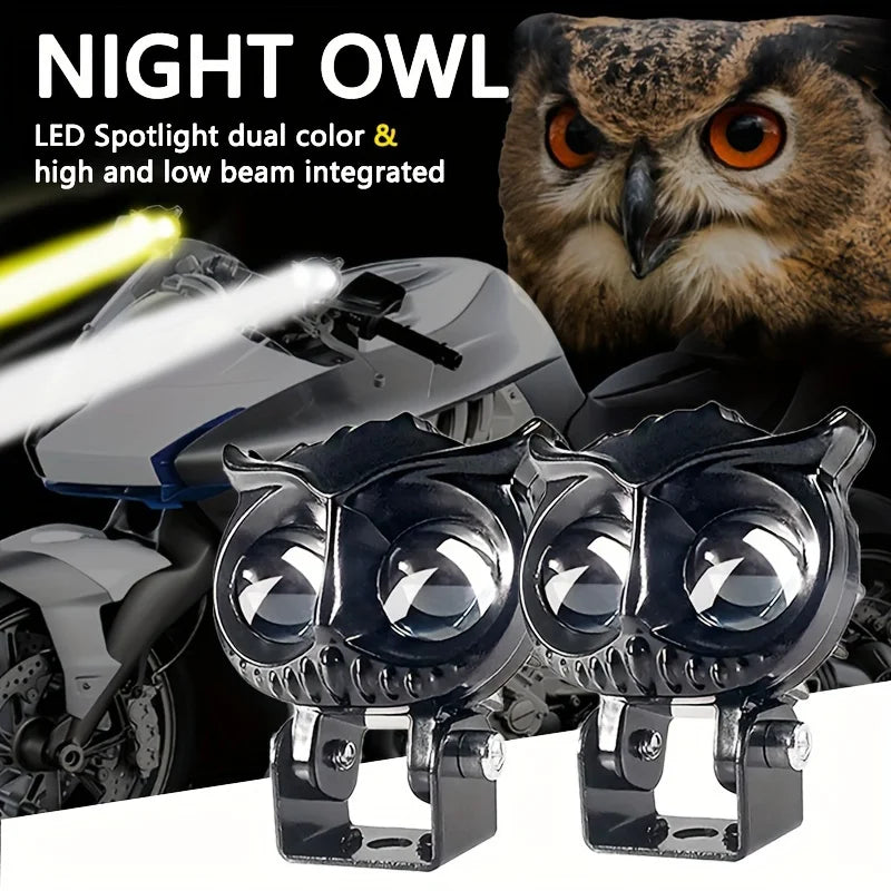 Bright LED Electric Lamp 2pcs Ultra Bright LED Electric Lamp - Yellow and White Color for Auto Motorcycle Working Light Amagi