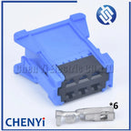 6 Pin Auto Air Conditioner Blower Resistance Heater Speed Control Connector Harness Plug 98172-1004 For Peugeot Renault 197676E