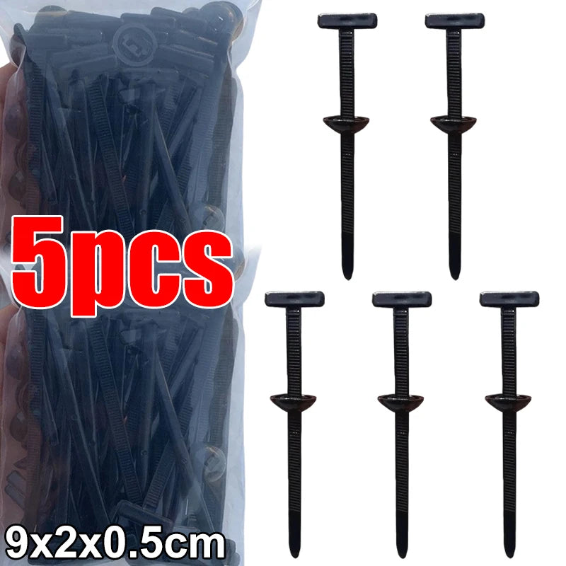 Universal Nylon Cable Tie Buckle Auto Fastener Screw Replacement Clip Car Fender Trunk Engine Guard Panel Wire Management Secure